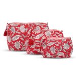 Set of 3 matching Travel Pouches for organized packing