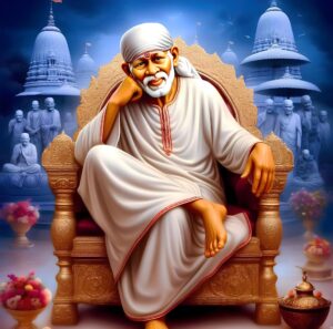 Sai baba Printed Backdrop for Pooja and Satsang
