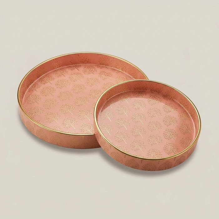 Round Tray Set · Set of 2 - Large | 7 Designs - Image 2
