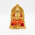 Gold Plated Ganesha Idol - Surya Throne - Image 4