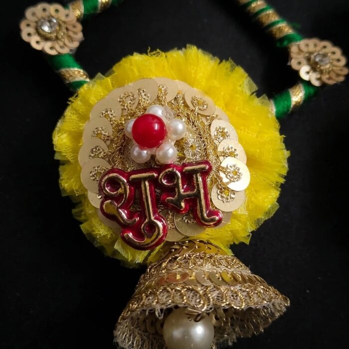 Yellow Marigold Shubh Labh | Diwali Decoration - Image 3