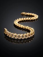 Bold Gold-Plated Curb Link Sterling Silver Bracelet