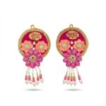 Fancy Shubh Labh Decoration - Pink | Handmade Decorative Shubh Labh for Diwali