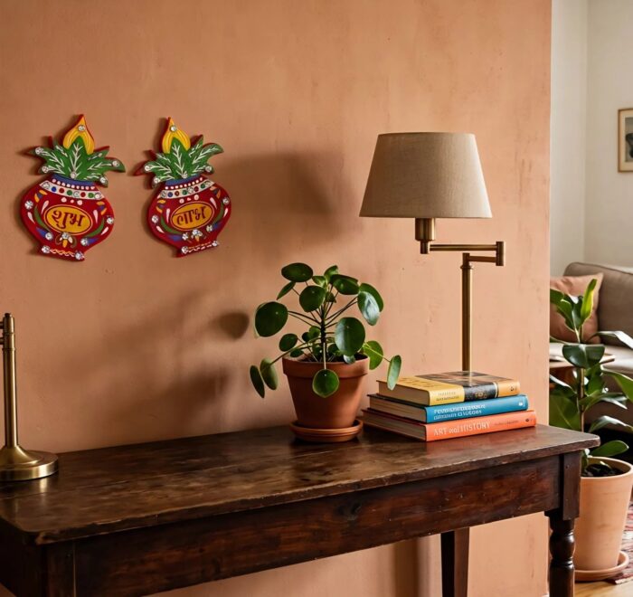 Light weight Acrylic Shubh Labh hanging for home