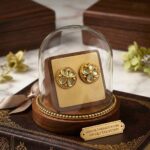 Rajkot Mint Floral Motif Gold Plated Studs - Image 7