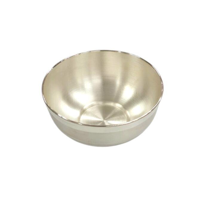 Pure Silver Bowl | 3.8 inch pure Silver katori - Image 2
