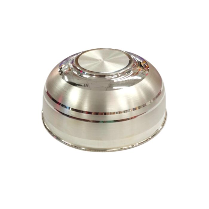 Pure Silver Bowl | 3.8 inch pure Silver katori - Image 3