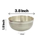Pure Silver Bowl | 3.8 inch pure Silver katori - Image 5