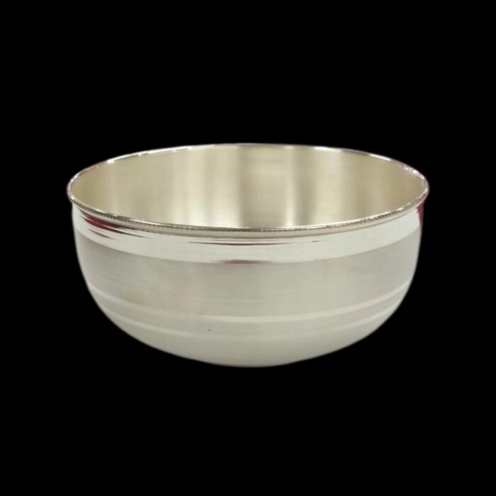 Pure Silver Bowl | 3.8 inch pure Silver katori - Image 4