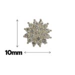 925 Sterling Silver White Cluster Stud Earrings - Image 5
