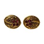 Rajkot Oval Studs with Ruby Stones - Image 5