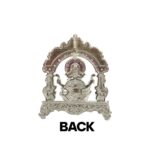 Pure Silver Lord Ganesha Idol with Ruby Accents - Image 8