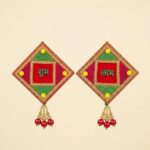 Handcrafted bead work on Acrylic Shubh Labh