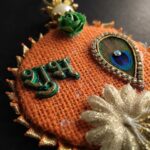 Close up of Handcrafted Shubh Labh hanging