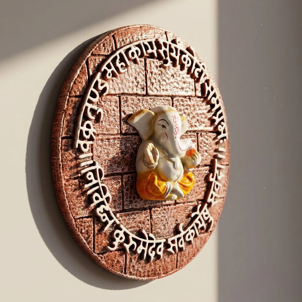 Ganesh wall hanging with Vakratunda Mahakya Mantra