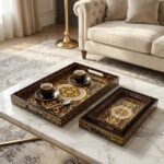 Serving Tray Set of 3 | Stylish Wooden Tray set - Image 6