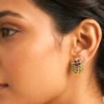 Rajkot Oval Studs with Ruby Stones - Image 4