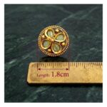 Rajkot Mint Floral Motif Gold Plated Studs - Image 6