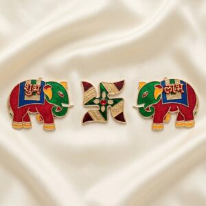 Swastik with Shubh Labh on Elephants