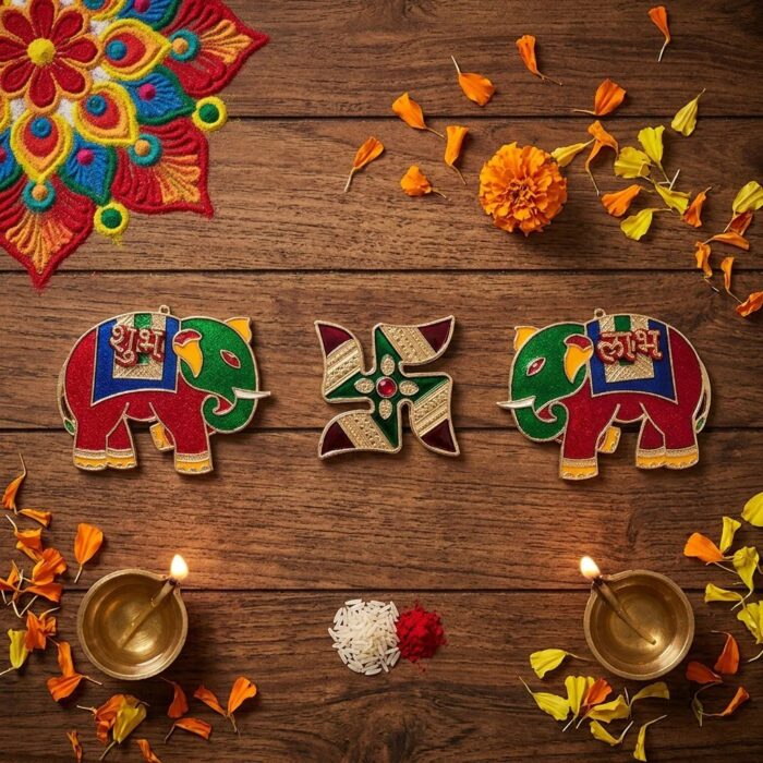 Shubh Labh hanging for Diwali Decoration with auspicious Swastik