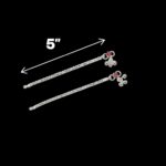 Dimensions of Pair of solid silver - 5 inch anklets