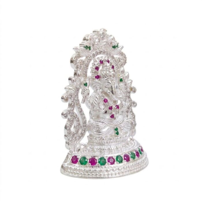 Silver Ganesh Idol | Dazzle Series 393 - Image 4
