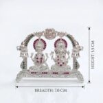Pure Silver Goddess Lakshmi & Lord Ganesha Idol | Dazzle series - Image 8