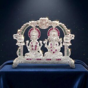 Lakshmi Ganesh Silver Idol