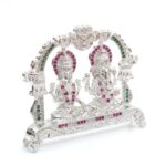 Pure Silver Goddess Lakshmi & Lord Ganesha Idol | Dazzle series - Image 5