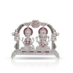 Pure Silver Goddess Lakshmi & Lord Ganesha Idol | Dazzle series - Image 7