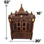 Large size wooden mandir-52inch | Puja mandir for home - Image 8