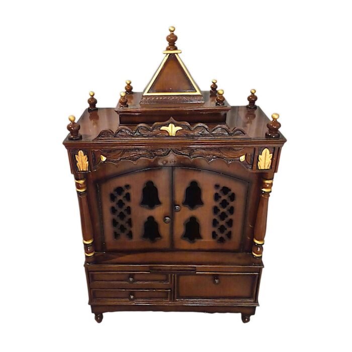 Large size wooden mandir-52inch | Puja mandir for home - Image 6