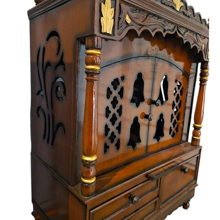 Large size wooden mandir-52inch | Puja mandir for home - Image 7