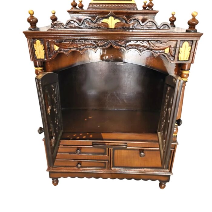 Large size wooden mandir-52inch | Puja mandir for home - Image 5