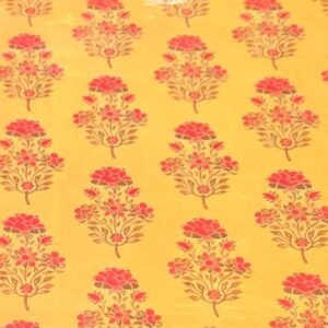 Yellow with floral prints