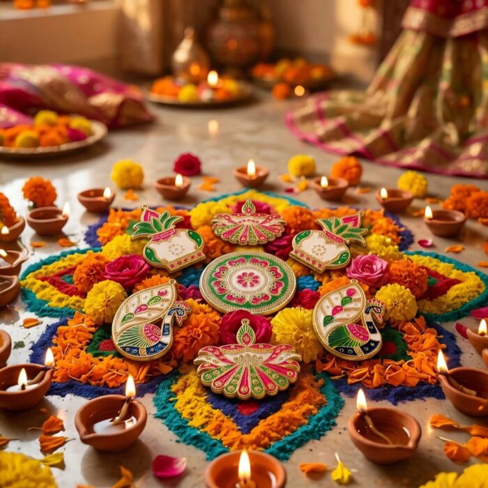 Decorative Rangoli Set - 7 piece - Image 5