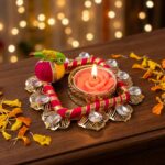 Decorative Diya with Parrot for Diwali Decoration and Gift