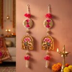 Elephant Shubh Labh Door Hanging – Set of 2