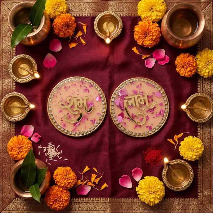Small sized Shubh labh hanging for Home mandir