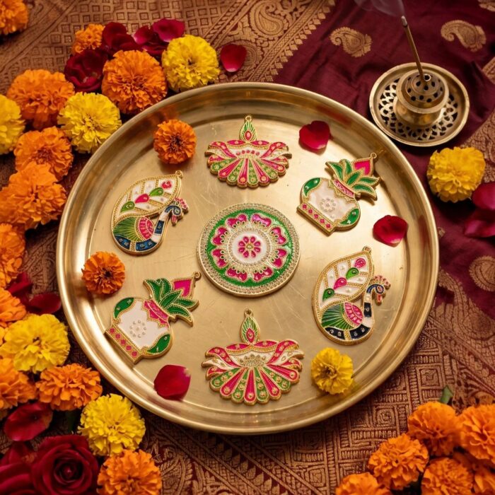 Decorative Rangoli Set - 7 piece - Image 3