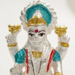Pure Silver Lakshmi Ganesha Idol Set - Image 5