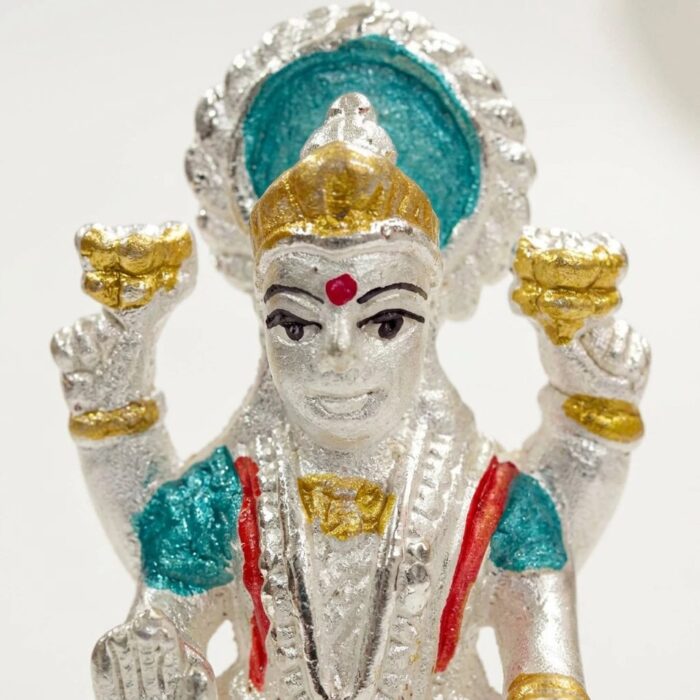 Pure Silver Lakshmi Ganesha Idol Set - Image 5