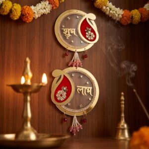 Light weight elegant acrylic Shubh Labh for home and Gift
