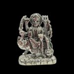 Silver Durga Idol on Lion Base – Lightweight Pure Silver Murti - Image 4