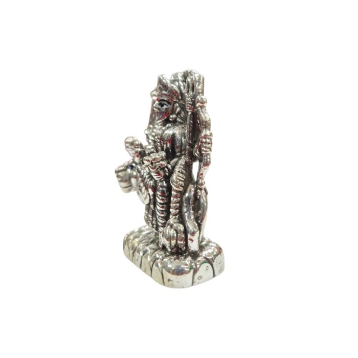 Silver Durga Idol on Lion Base – Lightweight Pure Silver Murti - Image 6
