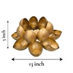 Size guide: 13 inch diameter and 5 inch height of the large lotus diya
