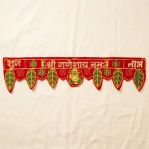 Handcrafted Bandhanwar for Diwali Decor | Embroidered Toran for Main door and Diwali Gift
