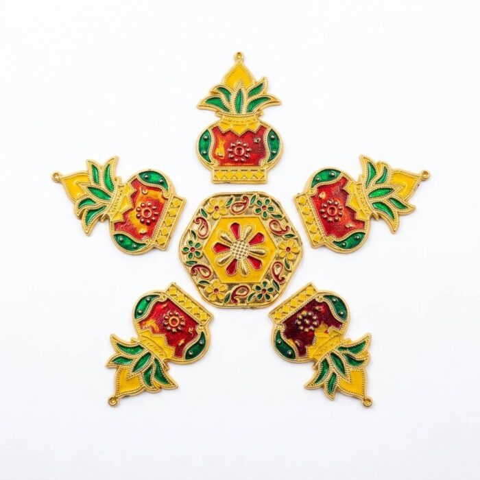 Decorative Rangoli Set - Kalash | 2 Colors - Image 2