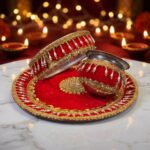 Decorative Karwa chauth thali set with Channi & lota