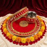 Lota, channi & steel plate set for Karwa Chauth pooja in Canada